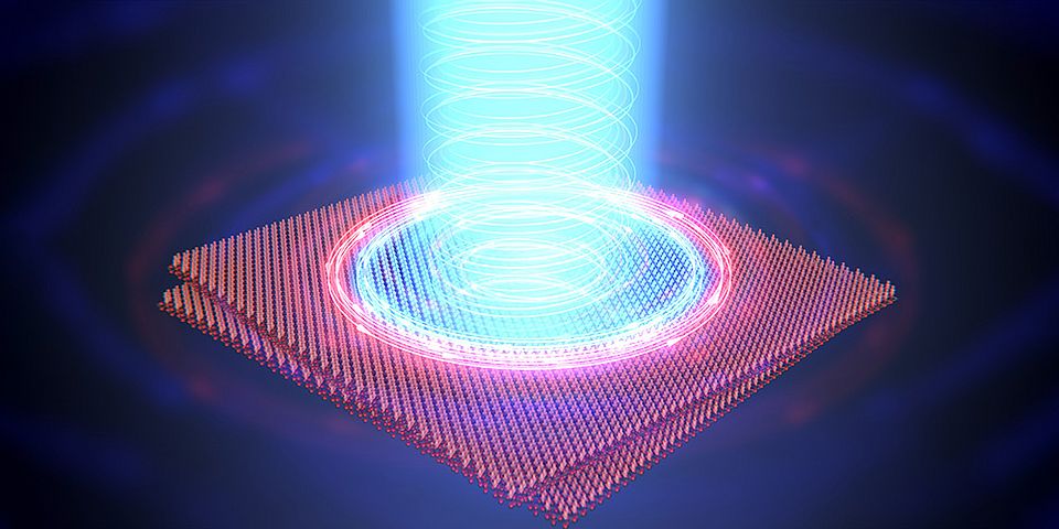 Light changes a magnet’s polarity
